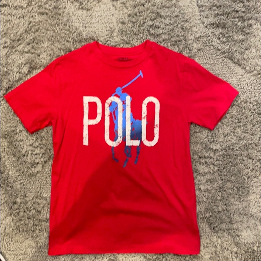Boys red Ralph Lauren T-shirt